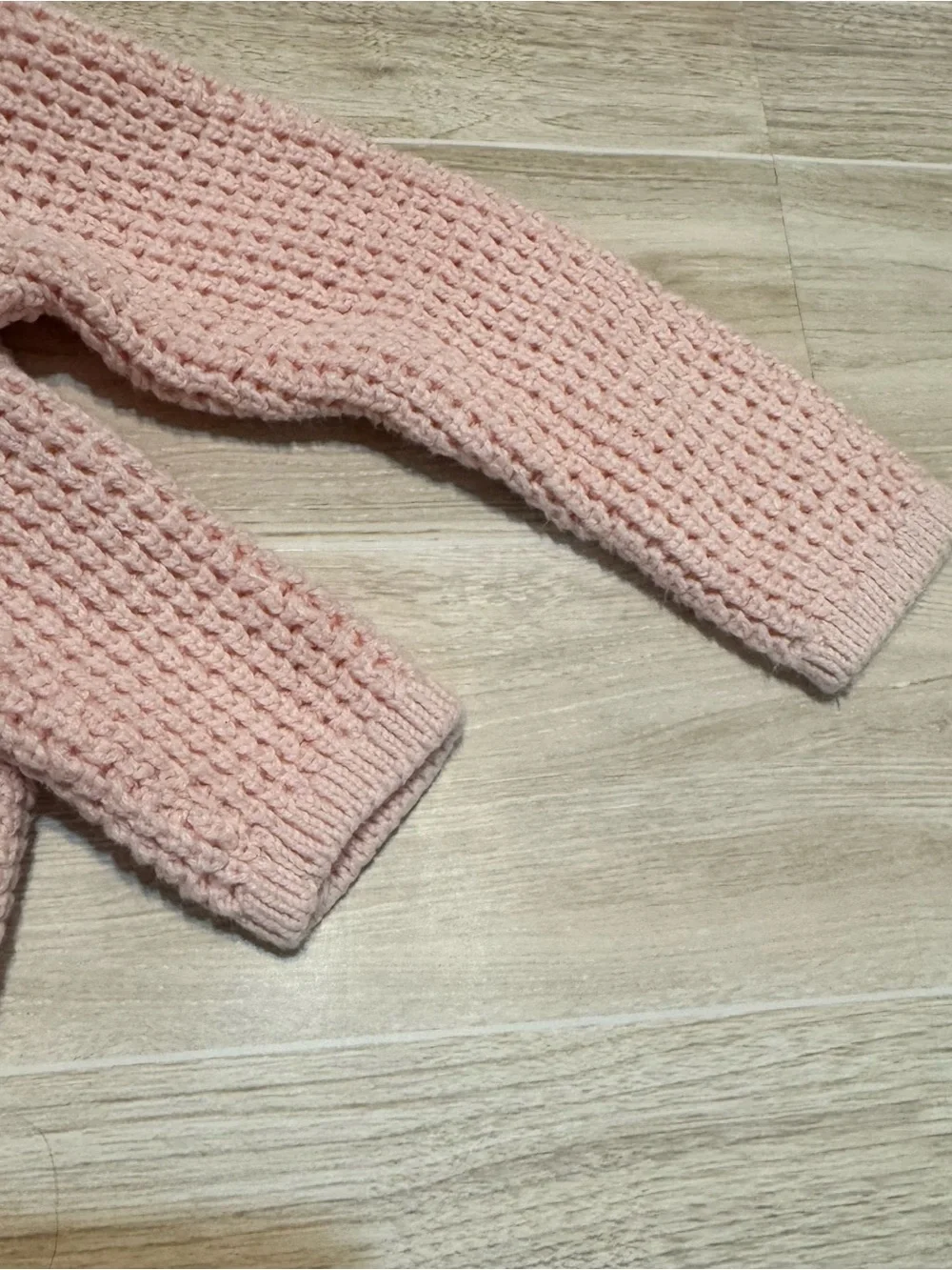 Carter's Light Pink Hooded Knit Cardigan with Ears